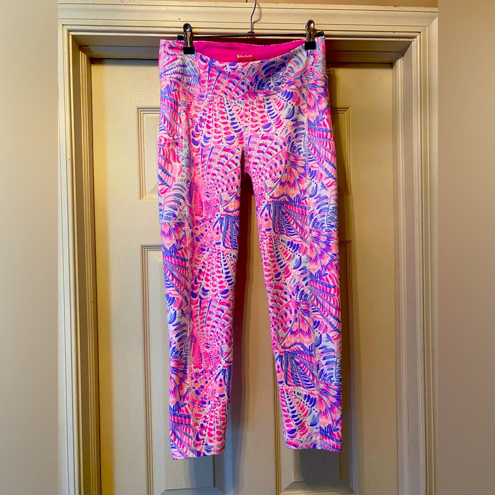 Lilly Pulitzer Pink & Blue Printed Leggings